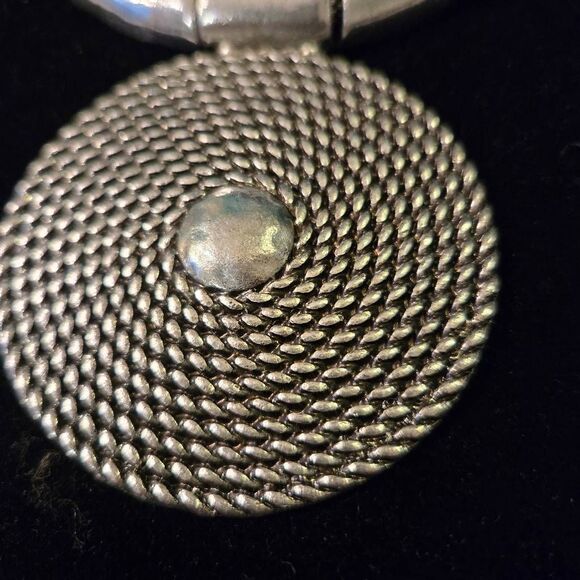 NWOT Silver Necklace + Earrings Chunky - Picture 5 of 8